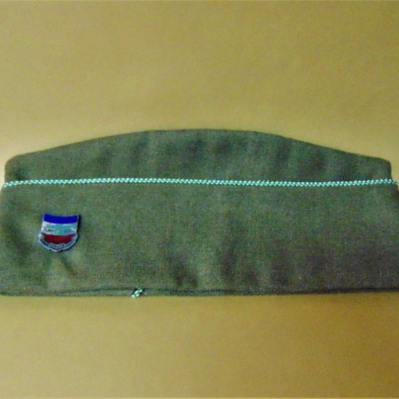 Vintage Garrison Cap Size 7 3/8, 100 percent wool. US Army 73rd Cavalry Regiment - Picture 1 of 3